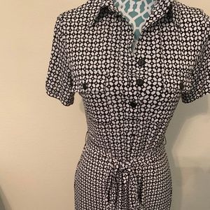 Black and White New Short Professional Dress